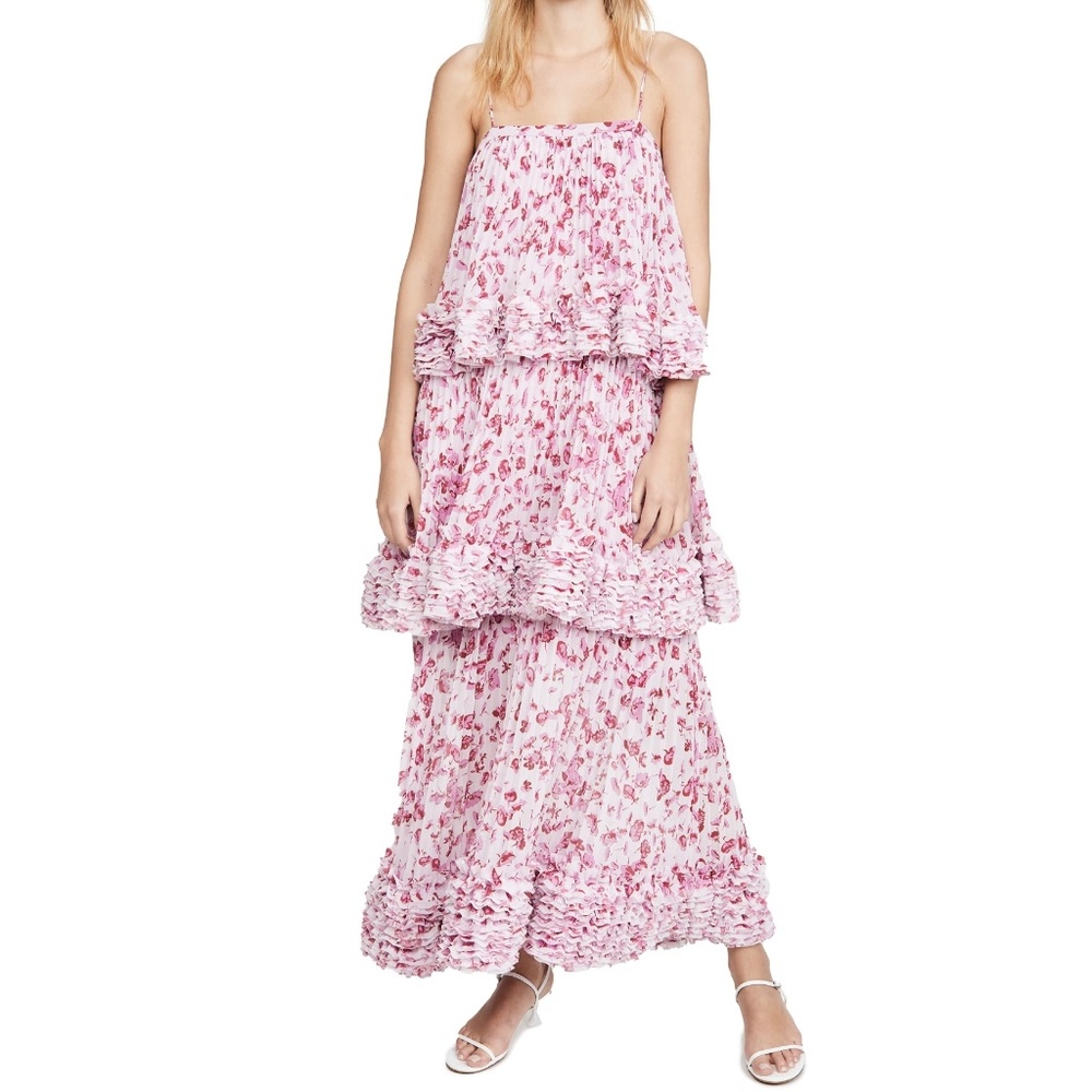 AMUR Nicola Dress in Frozen Rose Pressed Floral (NWT) - Picture 6 of 11